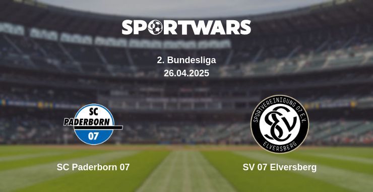 SC Paderborn 07 — SV 07 Elversberg watch online broadcast, 26.04.2025