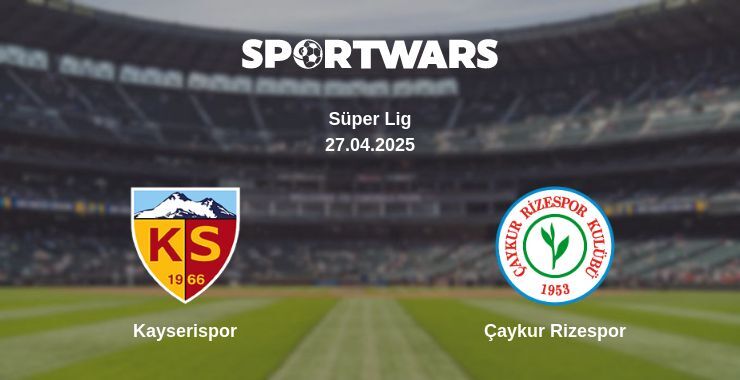 Kayserispor — Çaykur Rizespor watch online broadcast, 27.04.2025