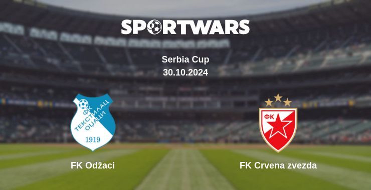 Result of the FK Odžaci — FK Crvena zvezda match, 30.10.2024