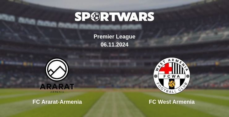 Result of the FC Ararat-Armenia — FC West Armenia match, 06.11.2024