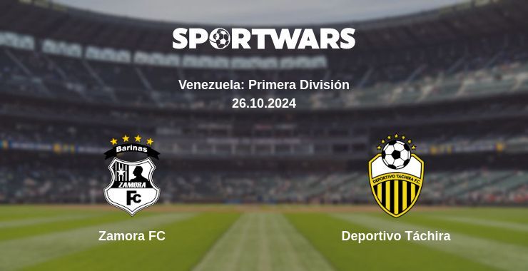 Result of the Zamora FC — Deportivo Táchira match, 26.10.2024