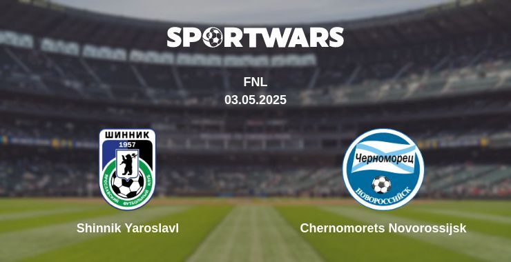 Shinnik Yaroslavl — Chernomorets Novorossijsk watch online broadcast, 03.05.2025