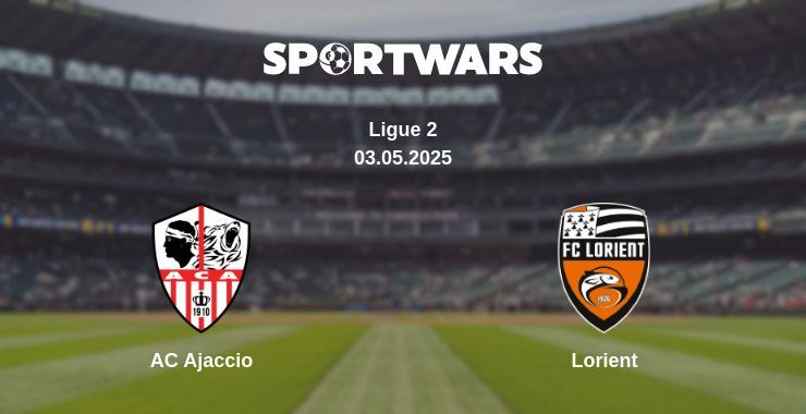 AC Ajaccio — Lorient watch online broadcast, 03.05.2025