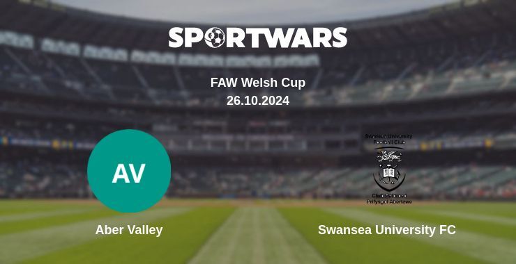 Result of the Aber Valley — Swansea University FC match, 26.10.2024