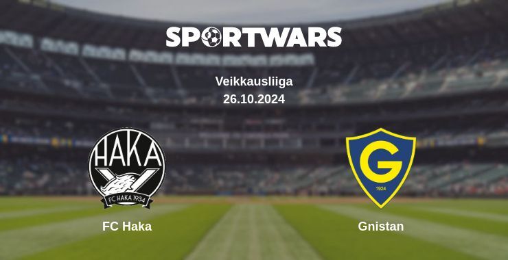 Result of the FC Haka — Gnistan match, 26.10.2024