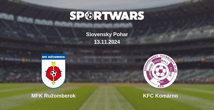 MFK Ružomberok — KFC Komárno watch online for free 13.11.2024