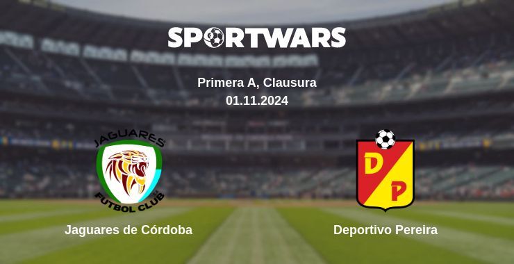 Result of the Jaguares de Córdoba — Deportivo Pereira match, 01.11.2024