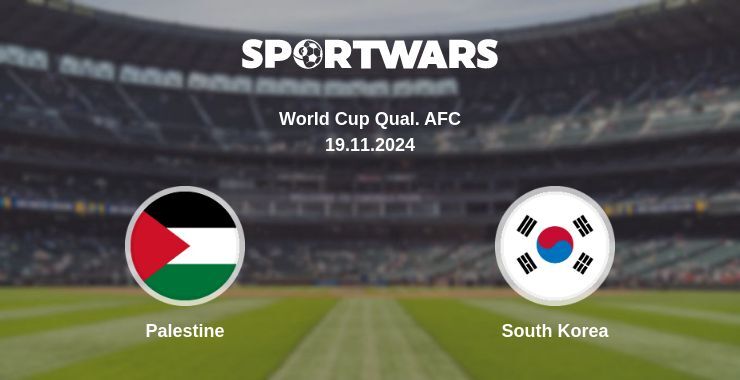 Palestine — South Korea watch online for free 19.11.2024