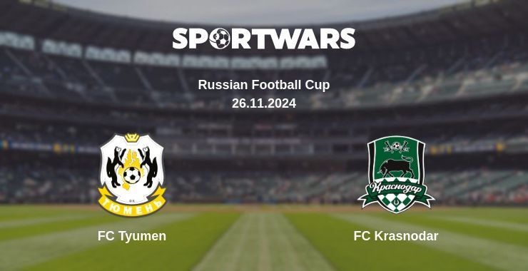 FC Tyumen — FC Krasnodar watch online for free 26.11.2024