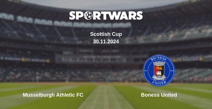 Result of the Musselburgh Athletic FC — Boness United match, 30.11.2024