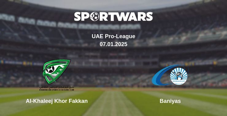 Al-Khaleej Khor Fakkan — Baniyas watch online broadcast, 07.01.2025