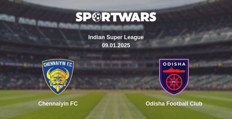 Chennaiyin FC — Odisha Football Club watch online broadcast, 09.01.2025