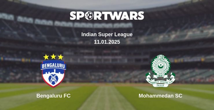 Bengaluru FC — Mohammedan SC watch online broadcast, 11.01.2025