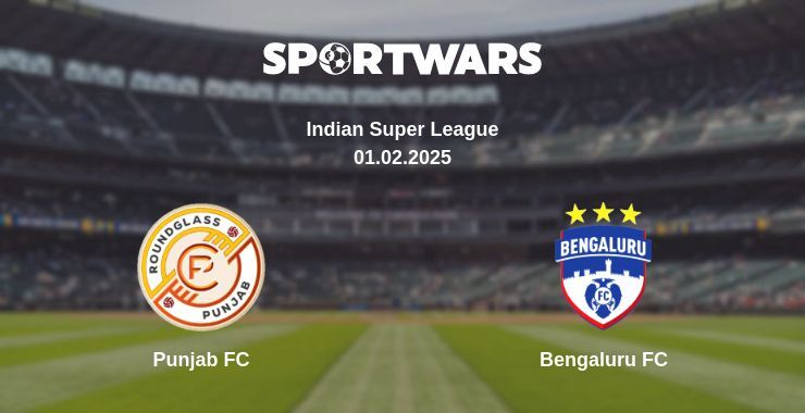 Punjab FC — Bengaluru FC watch online broadcast, 01.02.2025