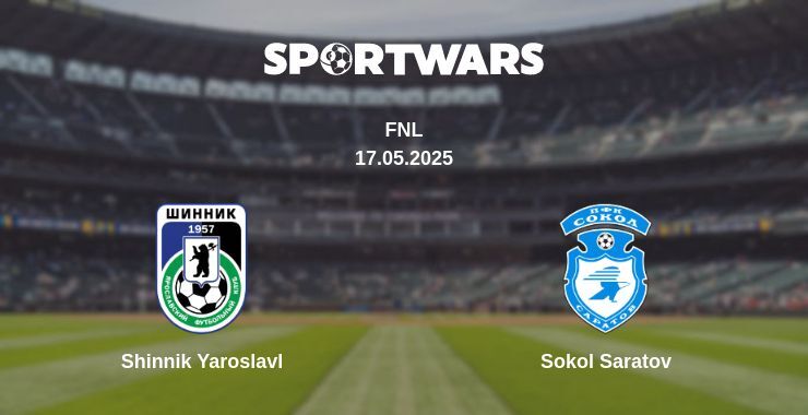 Shinnik Yaroslavl — Sokol Saratov watch online broadcast, 17.05.2025