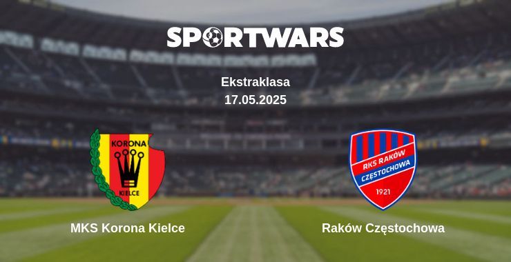 MKS Korona Kielce — Raków Częstochowa watch online broadcast, 17.05.2025