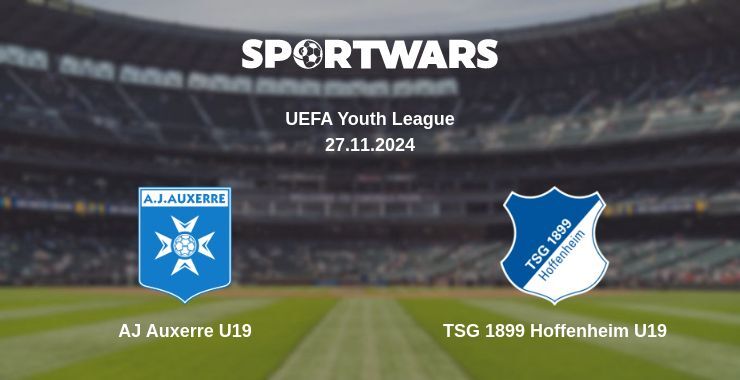 Result of the AJ Auxerre U19 — TSG 1899 Hoffenheim U19 match, 27.11.2024