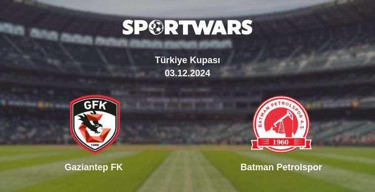 Gaziantep FK — Batman Petrolspor watch online for free 03.12.2024