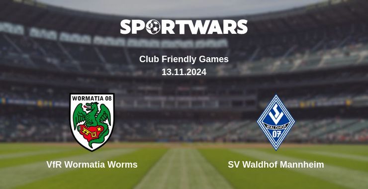 Result of the VfR Wormatia Worms — SV Waldhof Mannheim match, 13.11.2024