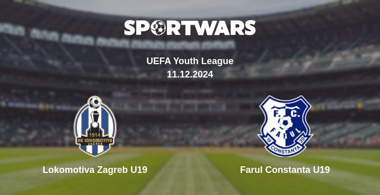 Result of the Lokomotiva Zagreb U19 — Farul Constanta U19 match, 11.12.2024