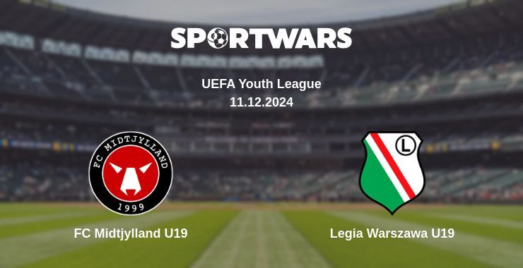 Result of the FC Midtjylland U19 — Legia Warszawa U19 match, 11.12.2024