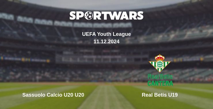 Result of the Sassuolo Calcio U20 U20 — Real Betis U19 match, 11.12.2024