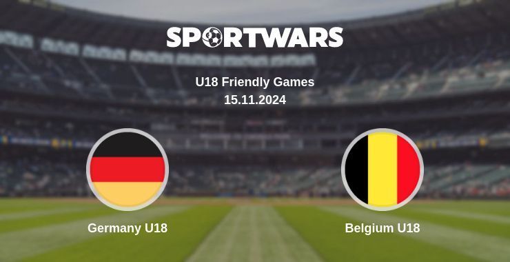 Result of the Germany U18 — Belgium U18 match, 15.11.2024