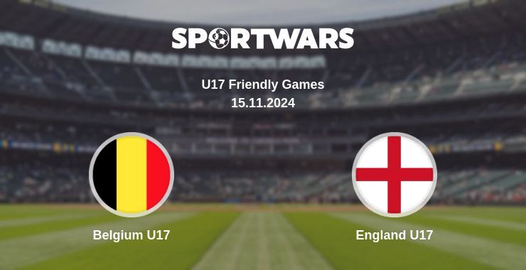 Result of the Belgium U17 — England U17 match, 15.11.2024