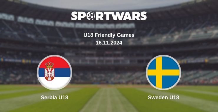 Result of the Serbia U18 — Sweden U18 match, 16.11.2024