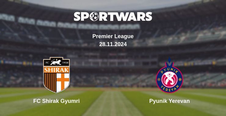 Result of the FC Shirak Gyumri — Pyunik Yerevan match, 28.11.2024