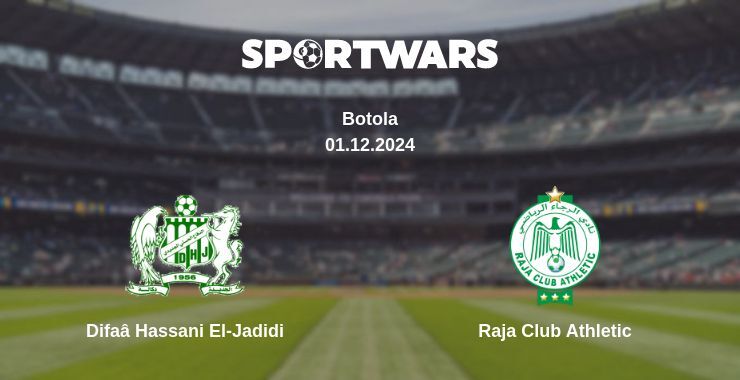 Difaâ Hassani El-Jadidi — Raja Club Athletic watch online broadcast, 01.12.2024