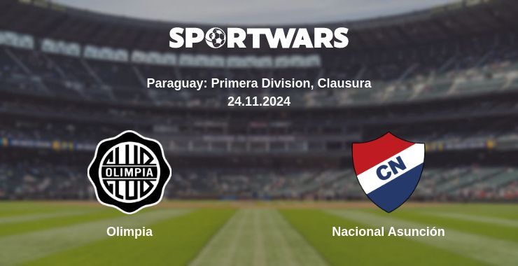 Result of the Olimpia — Nacional Asunción match, 24.11.2024