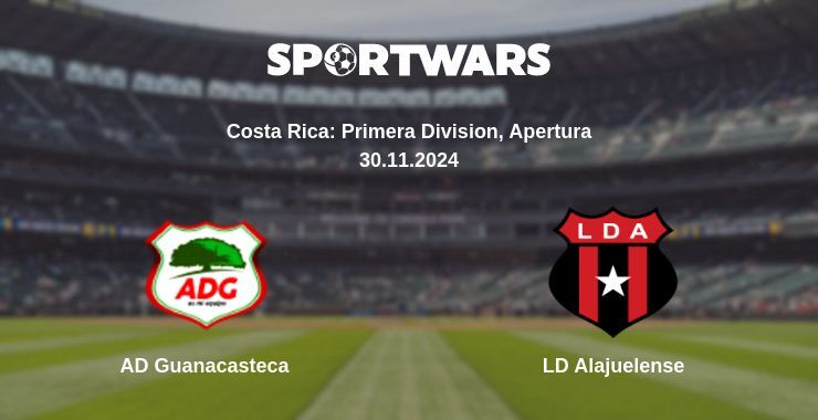 Result of the AD Guanacasteca — LD Alajuelense match, 30.11.2024