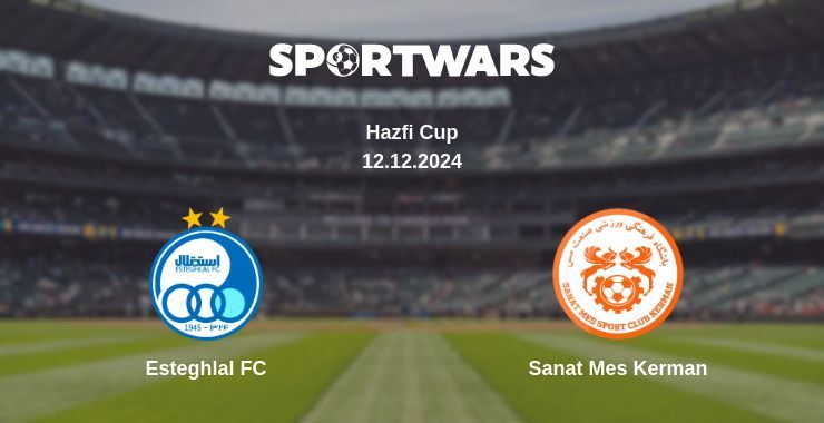 Result of the Esteghlal FC — Sanat Mes Kerman match, 12.12.2024