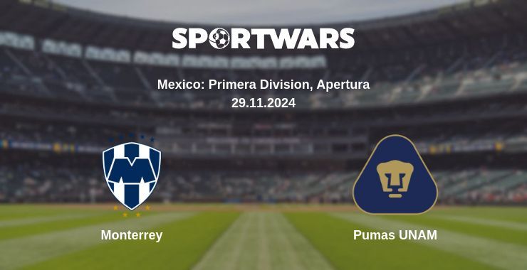 Result of the Monterrey — Pumas UNAM match, 29.11.2024