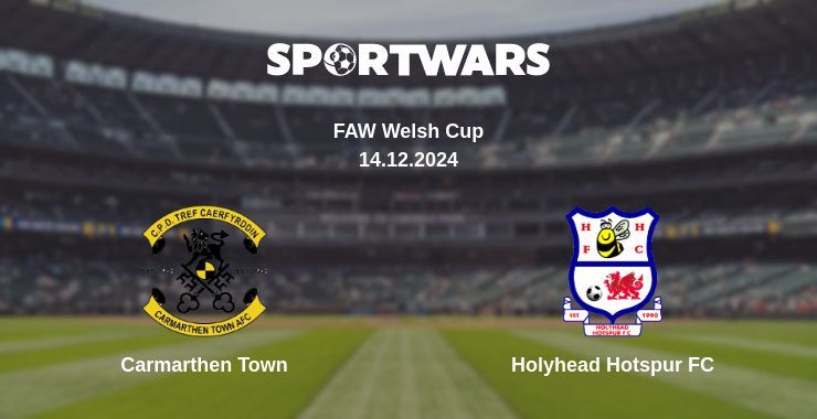 Result of the Carmarthen Town — Holyhead Hotspur FC match, 14.12.2024