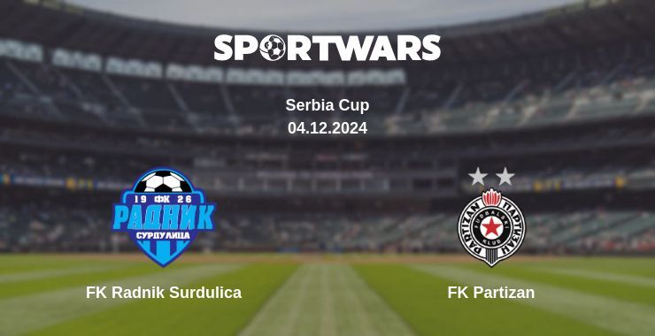 FK Radnik Surdulica — FK Partizan watch online broadcast, 04.12.2024