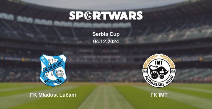 Result of the FK Mladost Lučani — FK IMT match, 04.12.2024