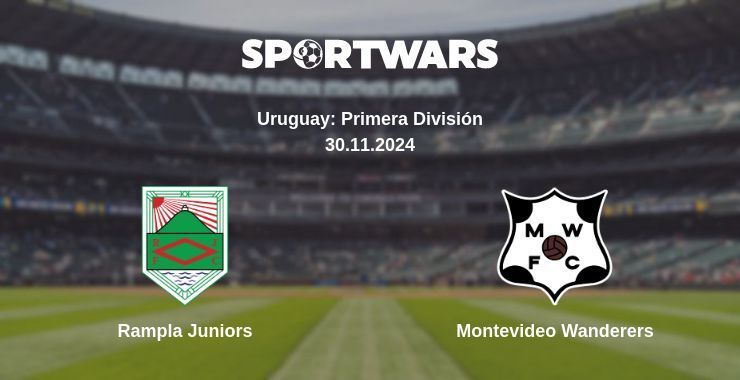 Result of the Rampla Juniors — Montevideo Wanderers match, 30.11.2024