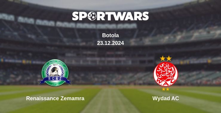 Renaissance Zemamra — Wydad AC watch online broadcast, 23.12.2024