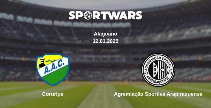 Coruripe — Agremiação Sportiva Arapiraquense watch online broadcast, 12.01.2025