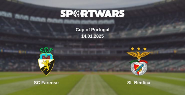 SC Farense — SL Benfica watch online broadcast, 14.01.2025