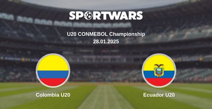 Colombia U20 — Ecuador U20 watch online broadcast, 28.01.2025