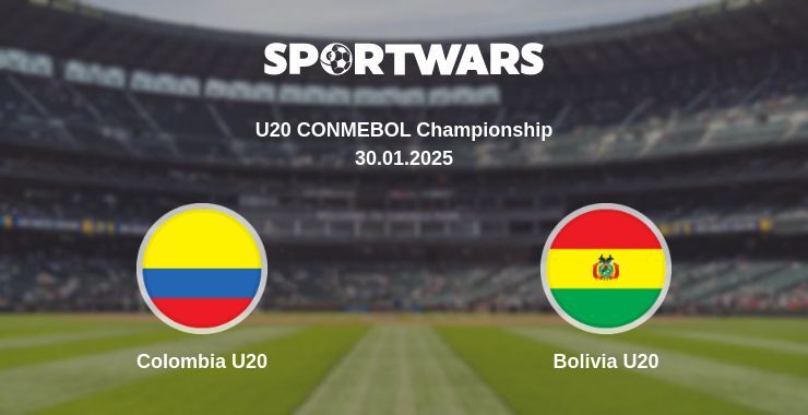 Colombia U20 — Bolivia U20 watch online broadcast, 30.01.2025