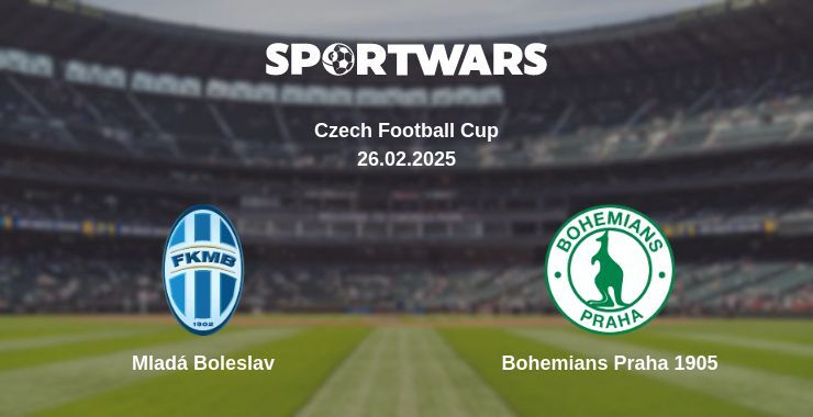 Mladá Boleslav — Bohemians Praha 1905 watch online broadcast, 26.02.2025