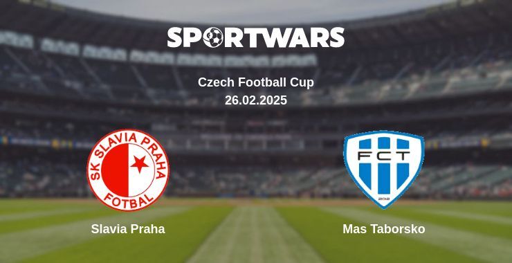 Slavia Praha — Mas Taborsko watch online broadcast, 26.02.2025