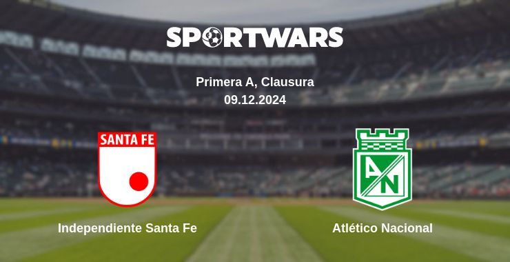 Result of the Independiente Santa Fe — Atlético Nacional match, 09.12.2024