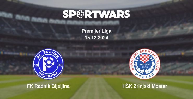 Result of the FK Radnik Bijeljina — HŠK Zrinjski Mostar match, 15.12.2024