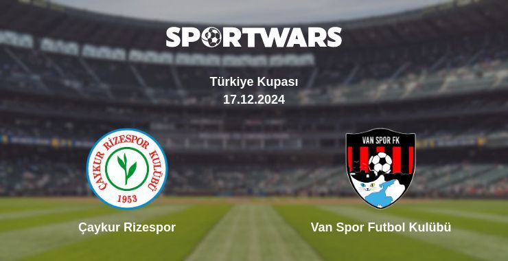 Result of the Çaykur Rizespor — Van Spor Futbol Kulübü match, 17.12.2024