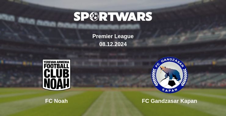 Result of the FC Noah — FC Gandzasar Kapan match, 08.12.2024